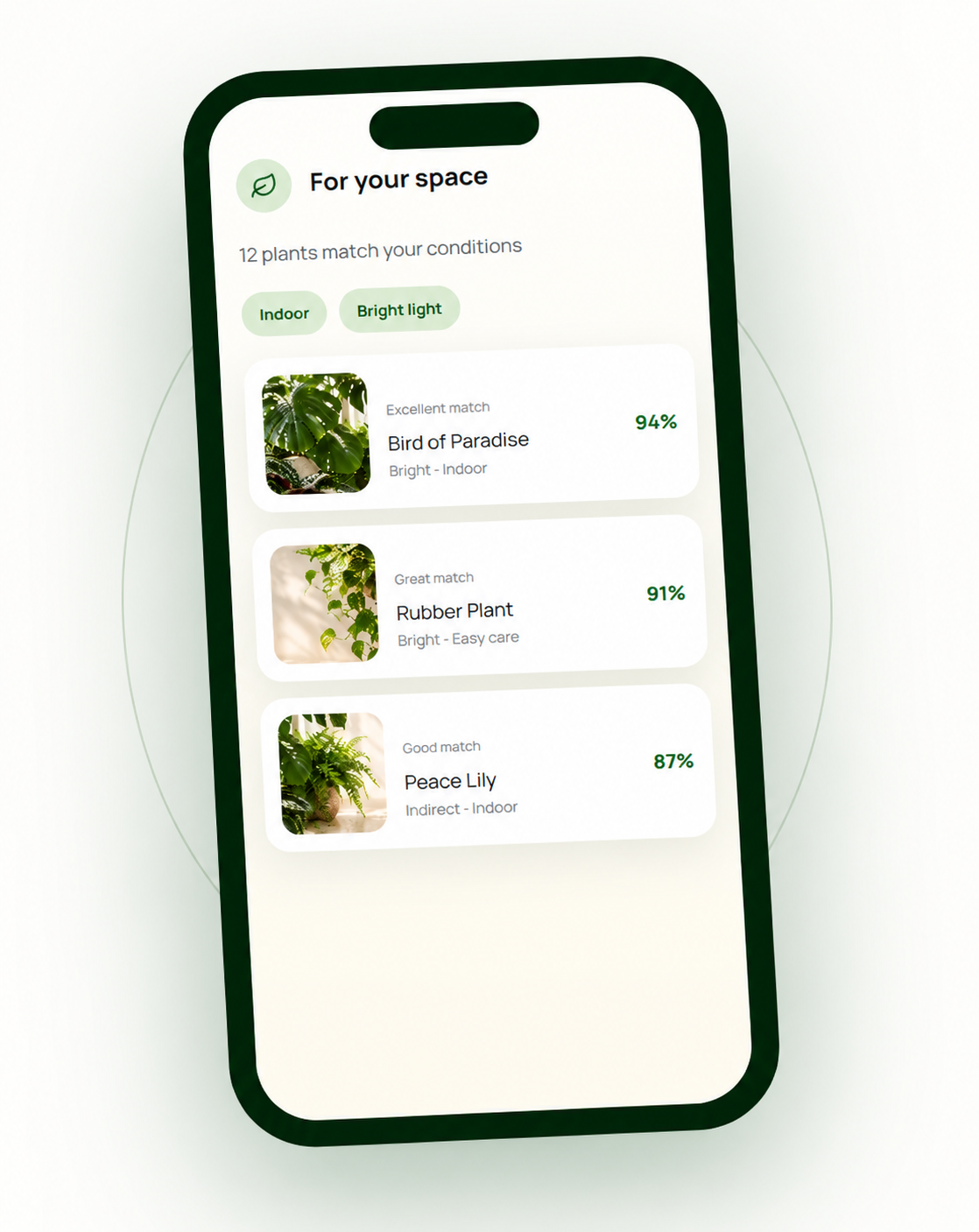 PlantBetter plant planning screen
