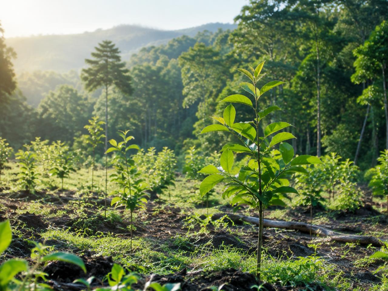 A flourishing young forest